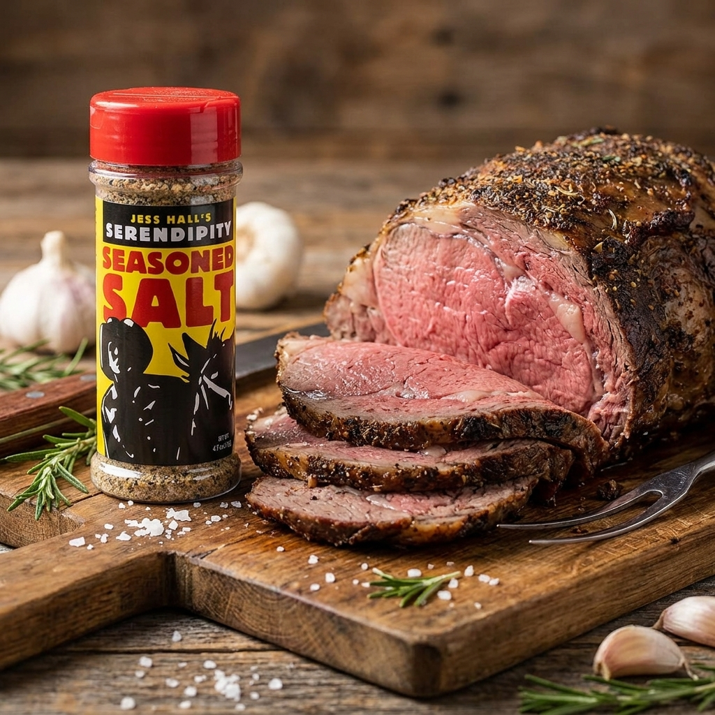 Jess Hall’s Serendipity original seasoned with prime roast
